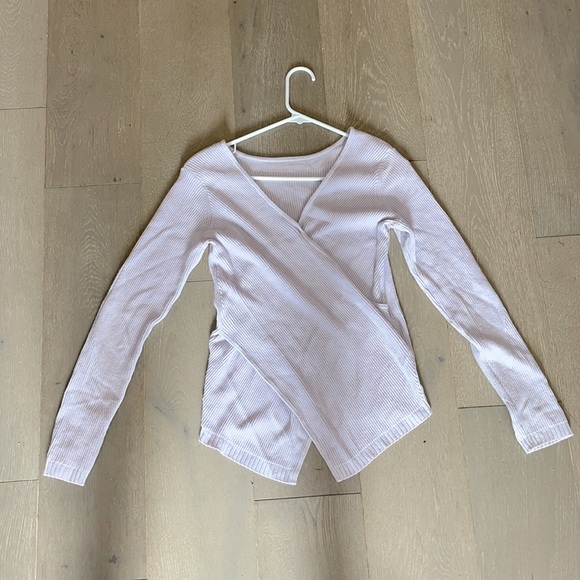 Lululemon Light Purple Ribbed Longsleeve Sweater - Picture 5 of 6